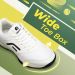 FitVille Wide Men's Shoes Anti-slip Breathable Professional Sneakers Tennis Footwear For Arch Support Relief Pain_desvips.com