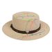 New Style Painted Flat Top Straw Fashion Casual Versatile Wide Brim Travel Beach Protection Panama Sun Hat_desvips.com