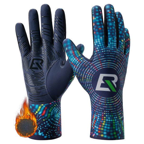 ROCKBROS Cycling Gloves with Fleece, Elastic Winter Cycling Sports Gloves_desvips.com