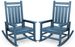 SERWALL Outdoor Rocking Chair Set Of 2, HDPE Rocker For Adults, Blue_desvips.com