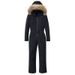 Women's Winter Slim Fit Zip-Up Ski Suit - Waterproof Thermal Snowsuit For Outdoor Sports & Cold Weather_desvips.com