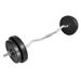 Curl Bar With Weight Plates - 30 Kg Total Weight - 120 Cm Length - Non-Slip Grips - Star-Shaped Screw Collars_desvips.com