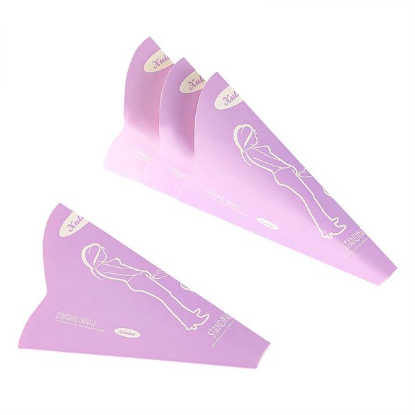 Outdoor Camping 10pcs/pack Female Folding Urinal Outdoor Travel Emergency Urinal Funnel Portable Paper Urinal_desvips.com
