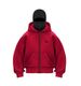 2025 American Trendy Brand Double Hood Jacket Hooded Zipper Cardigan Sweatshirt Couple Style Windproof High Street_desvips.com