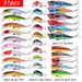 Mixed Kits Crankbait Minnow Popper Lure Bass Baits Wobbler Set Lifelike Fake Fishing Bait Tackle_desvips.com