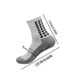 5 Piece Set Grey Sole Sports Socks Mid Calf Soccer Socks Anti Slip Dotted Adhesive Sock Covers Shin Guards Bandages Drawstring Bag_desvips.com