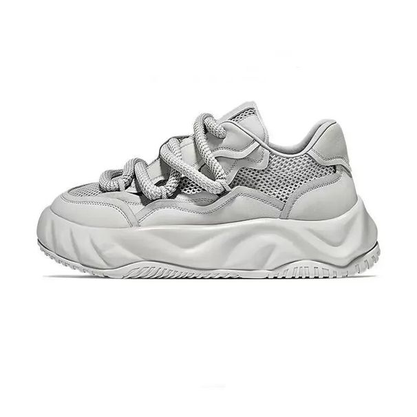 Chunky Sneaker Men Designer Board Fashion Casual Microfiber Leather Breathable Height Increased Platform Running Shoes_desvips.com