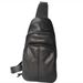 Men's First Layer Cowhide Black Summer Casual Messenger Bag_desvips.com