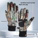 Fleece-Lined Warm Gloves Men Tactical Dead Leaf Camouflage Riding Suede Outdoor Climbing Non-Slip Touchscreen_desvips.com