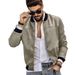 Man's clothing Suede stand collar men's button-up cardigan jacket casual trendy coat for men_desvips.com