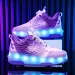 New Style Roller Free Shipping New Small Four-Wheel Sports Skates Boys' Light-Up Shoes Flying_desvips.com