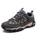 Autumn Winter Genuine Leather Outdoor Men Mesh Breathable Non-slip Couple Hiking Walking Low-top Climbing Shoes_desvips.com