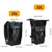 ROCKBROS Bicycle Rack Bag, 100% Waterproof, 25L - 32L Capacity, 5 Colors_desvips.com