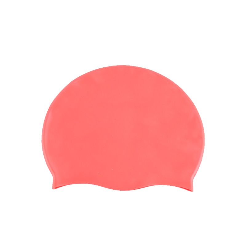 Swimming cap female waterproof ear protection do not cut head professional male large hair adult silicone big head swimming cap_desvips.com