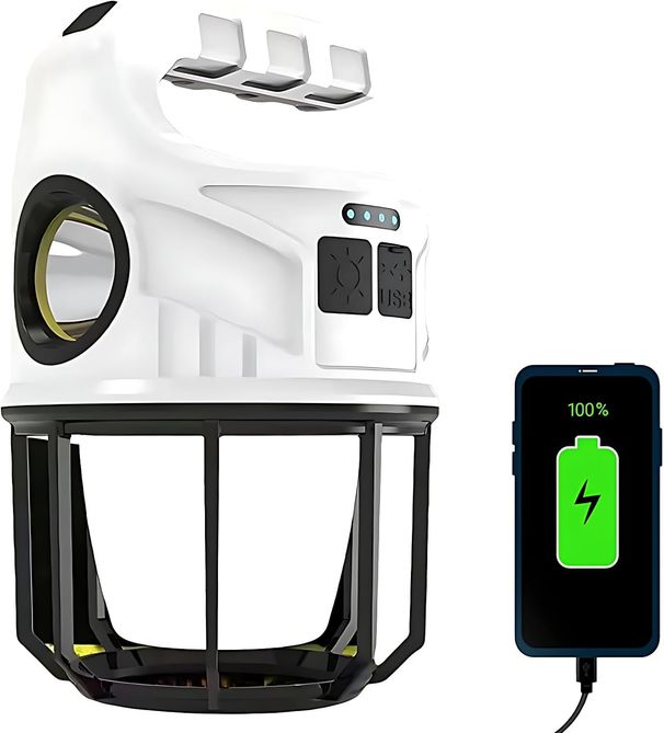 LED Rechargeable Camping Lantern, 500LM ,7 Light Modes, IPX4 Waterproof,Hiking,Fishing, Dimmable Tent Lights For Emergency,Solar Lantern,Power Outages_desvips.com