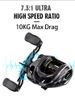 Ultra Smooth Fishing Baitcasting Reel 10KG Max Drag 17+1 BB 7.3:1 High Gear Metal Line Cup Sea Jig Wheel For Catfish Bass Carp_desvips.com