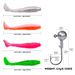 T Tail Bait Fish 51pcs Soft Worm Lead Head Hook Lure Box Set DWS561_desvips.com