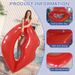 Giant Red Lips Inflatable Floating Bed for Pool Party and Vacation Fun_desvips.com