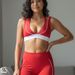 Pad 2PCS Yoga Set Sports Bras V-Neck Halter Pocket Fitness Workout Running Leggings Gym Woman Active Wear Clothing XP26_desvips.com
