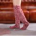 American Style Spicy Girl Leopard Print Calf Pile For Women, Autumn And Winter Fur Warm Leg Warmers, Plush Sock_desvips.com