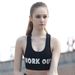 【】Printed Bra For Women Yoga Running Fitness High Elastic Shockproof Gathered Sports Vest_desvips.com