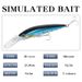 Long Distance Deep Diving Long Tongue Board Minnow 18.1cm42.5g With Enhanced Three Hook + Ring Bead Simulation Bait_desvips.com