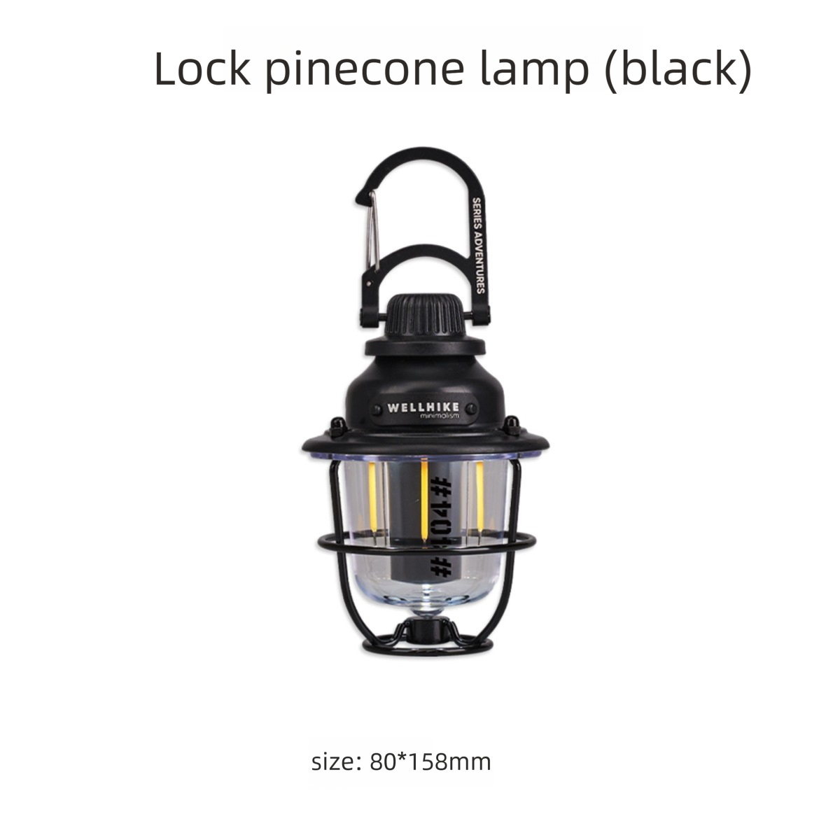 Outdoor Camping Ultra-Long Battery Lanterns Lighting Lock Buckle Pinecone Tent Multi-Functional Emergency Atmosphere Light_desvips.com