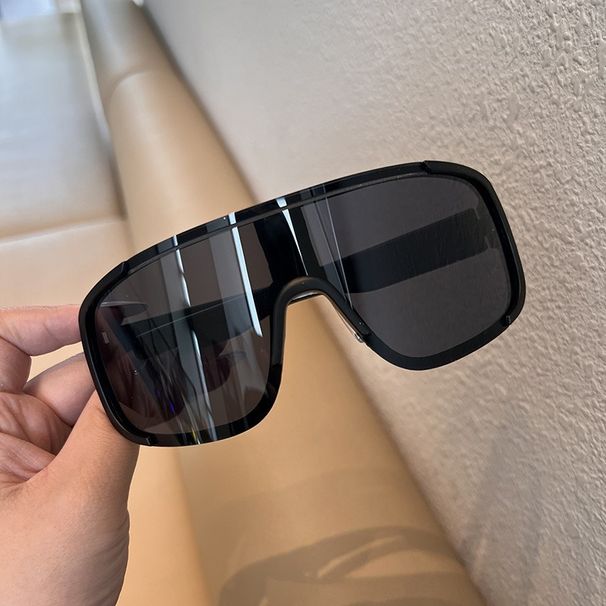Outdoor Cycling Windproof Slimming Sunglasses Ski Goggles Protective Black Large Frame Hiking Glasses_desvips.com