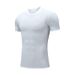 PRO Fitness Clothing Men Sports Tight Short Sleeve Quick Dry Clothes Elastic Running T-shirt Compression Cycling Jersey_desvips.com