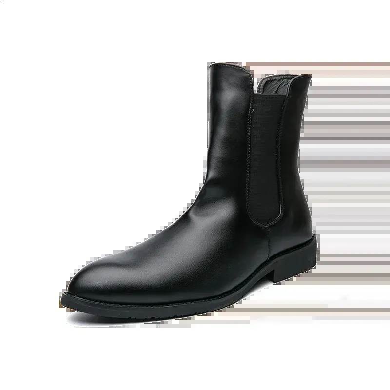Mens Fashion Casual Ankle Boots Leather Comfortable Sliding In Winter Mens Shoes Large Size 38-48 240930_desvips.com