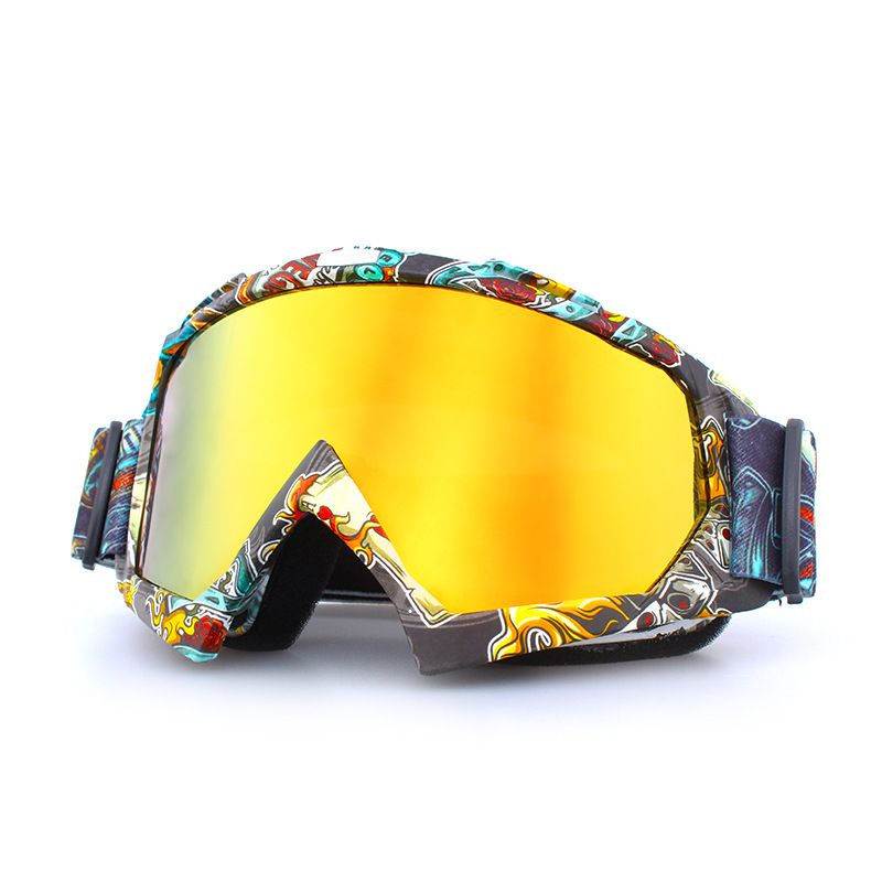 Retro Harley Motorcycle Goggles - Unisex Windproof Ski & Off-Road Riding Glasses With Interchangeable Lenses_desvips.com