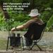 Outdoor 360°Rotating Moon Portable Aluminum Alloy Fishing Camping Picnic Folding Leisure Chair Lightweight_desvips.com
