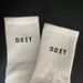 001 Women's Fitness Floor Trendy Mid-Calf Letter Yoga Sports Sweat-Absorbent Breathable Non-Slip Professional Pilates Socks_desvips.com