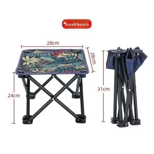 Portable Outdoor Folding Backrest Art Leisure Sketching Camping Stool Fishing Chair_desvips.com