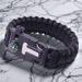 5 In 1 Multifunctional Survival Paracord Bracelet With Compass Flint Fire Starter Whistle_desvips.com