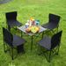 Outdoor Folding Portable Leisure Backrest Fishing Road Trip Camping Equipment Table And Chair Set Wholesale_desvips.com