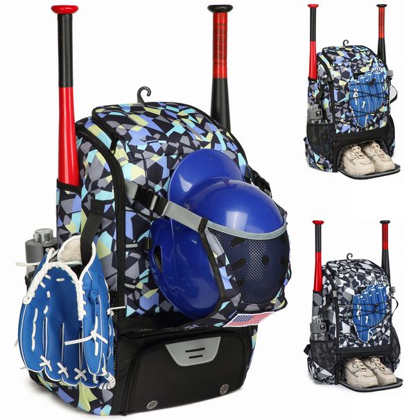 Baseball Backpack Equipment Bag Softball Backpack Large Capacity Portable Multi Function Sports Bag_desvips.com