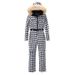 001 Women's Slim Fit Winter Outdoor Windproof Waterproof Warm Jacket Double Board One-Piece Ski Suit_desvips.com