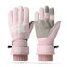 Outdoor Baseball Softball Batting Suitable For Adults And Teenagers Winter Fleece-Lined Warm Cycling Ski Gloves_desvips.com