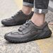 Unbeatable Quality Italy Removes Cabinet, Picks Up Leaks, Genuine Leather Thick Soled Sports Men's Tennis Shoes, Running Shoes_desvips.com
