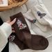 001 Japanee Style Cartoon In Sheep Wool Sleigh Puppy Warm Cute Autumn Winter Thickened Heat Retention Slouch Mid-Calf_desvips.com