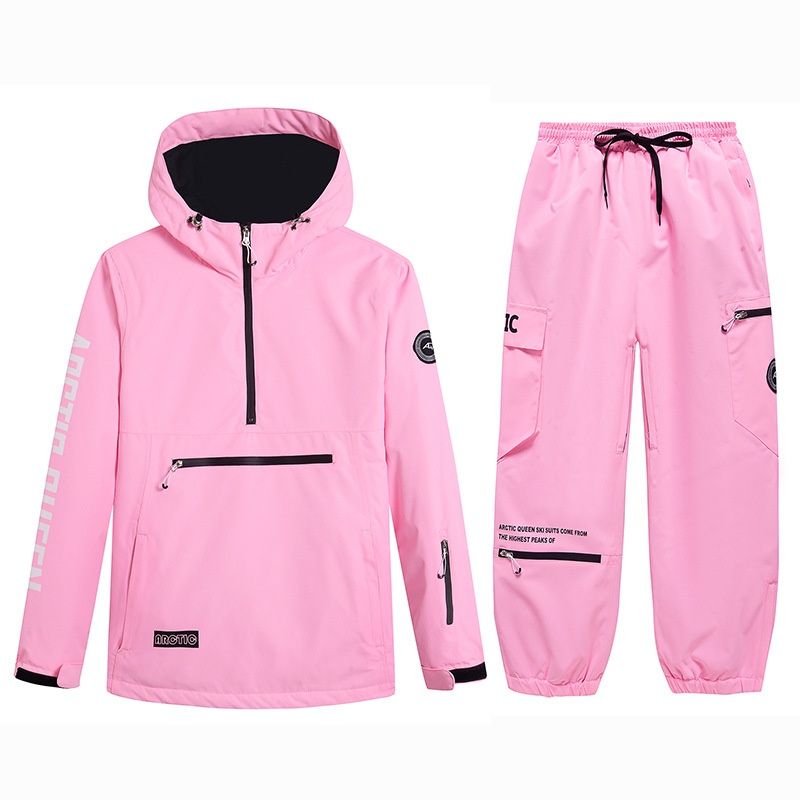 001 New Suit Hoodie For Men Women, Snowboard Hoodie, Windproof Warm Ski Jacket And Pants Set_desvips.com