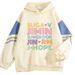 New Autumn And Winter Fleece Loose Hooded Sweatshirt Color Blocking_desvips.com