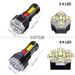 Cross-Border Handheld Outdoor Household Portable USB Rechargeable Multi-Function 9LED Strong Light Flashlight Wholesale_desvips.com