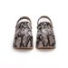 Women's 9cm High Heel Clogs - Snake Print Design (Ultra Soft Memory Foam Breathable Hole Pattern Platform Sandals Fashionable & Comfortable)_desvips.com