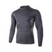 OASIS High Neck Men's Fitness Wear Running Quick-Drying Clothing Basketball Track And Field Long-Sleeve Training Clothing Men's Quick-Drying_desvips.com