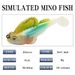 Lure Bait Ten Colors Silicone Soft Bait Mini T Tail Lead Fish 6cm8g Anti Hanging Bottom Jumping Fish Upturned Mouth Bass Bait_desvips.com