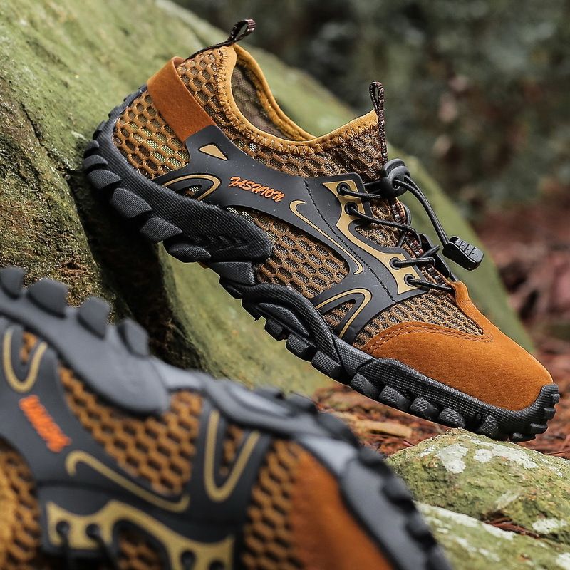 Men's High Top Hiking Boots Non-Slip Cut Resistant Off-Road Shoes Quick Drying Amphibious River Tracing Beach Sports Outdoor Camping_desvips.com