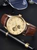 LONGLUX Automatic Elegant Style Wholesale Mechanical Wristwatches Skeleton Rome Waterproof Mens Watch Men Gift_desvips.com
