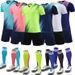 Football Suit Suit Adult Children Boy Sports Training Clothing Short Sleeved Student Kindergarten Jersey Custom Light Board Female_desvips.com